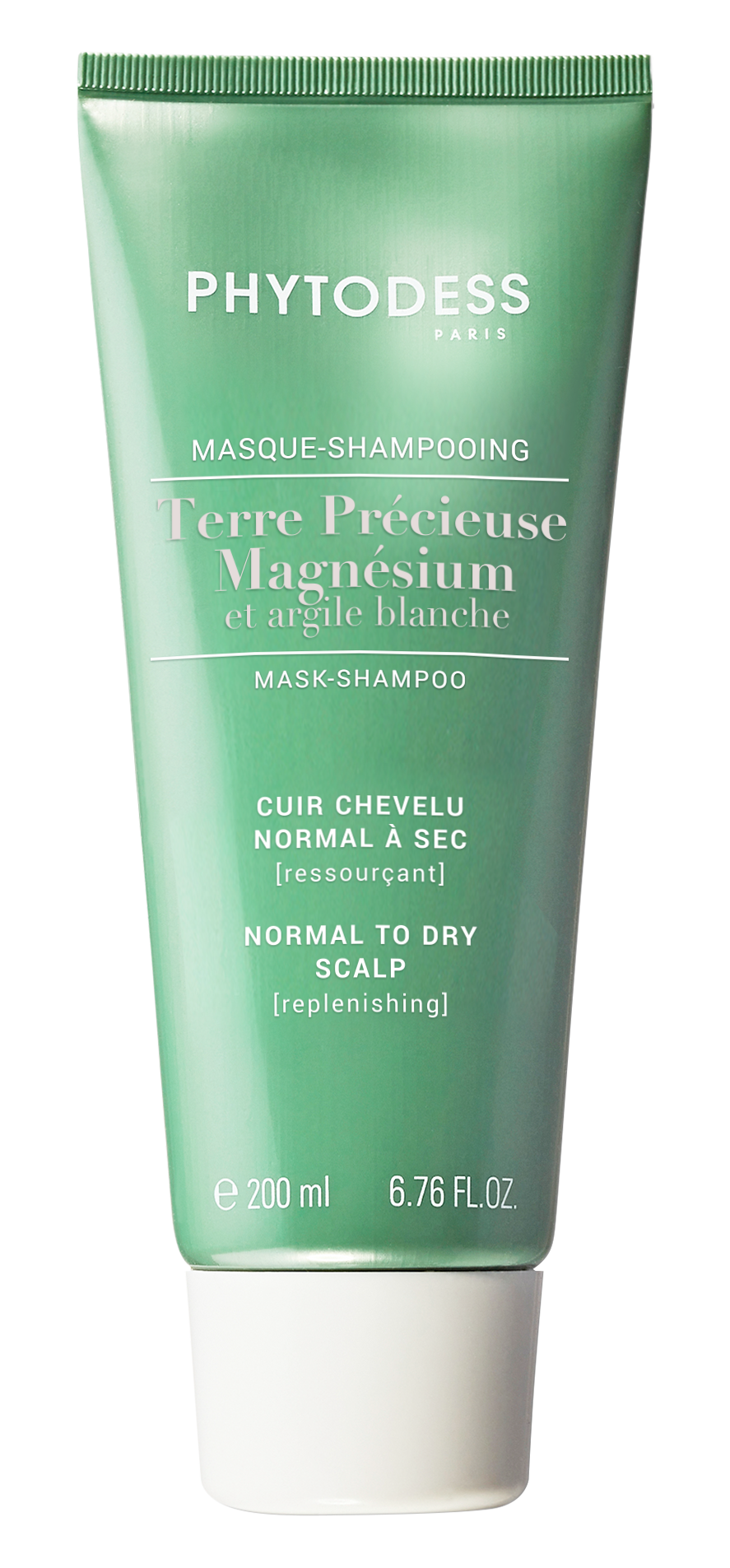 Magnésium et argile blanche - Masque-shampooing ressourçant Cuir chevelu normal à sec 